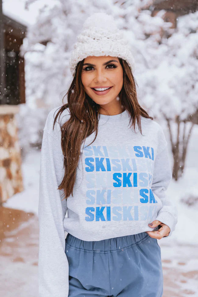 Ski Multi Ash Graphic Sweatshirt