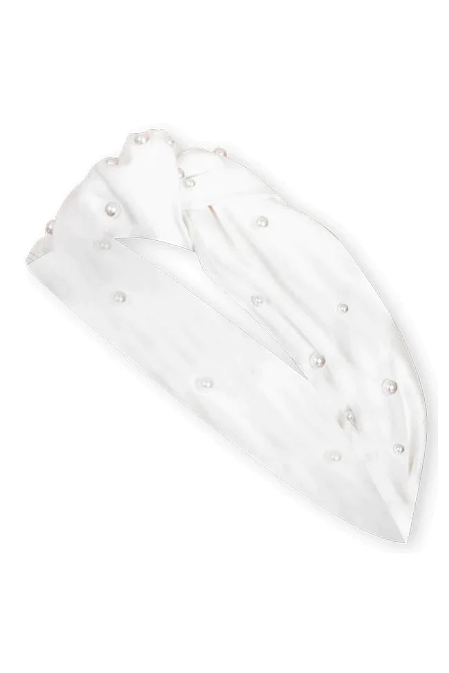 It's About Time White Pearl Headband
