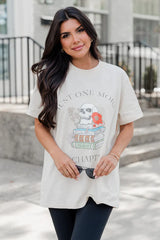 JUST ONE MORE CHAPTER IVORY OVERSIZED GRAPHIC TEE