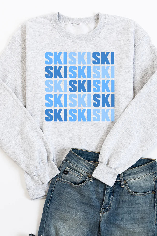 Ski Multi Ash Graphic Sweatshirt